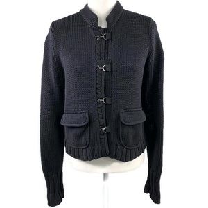 Ann Taylor LOFT Eye & Hook Cardigan Sweater